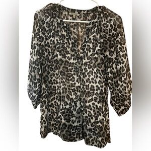 Bordeaux Black and White Patterned Top